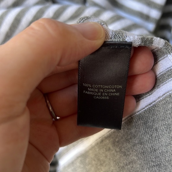 RW & CO White And Grey Striped Long Sleeve Sweater Size Large - Picture 6 of 8